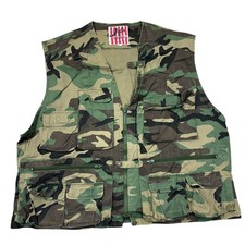 Vintage Camo Vest Gilet Jacket