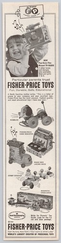 1965 fisher price - fisher-price, toys