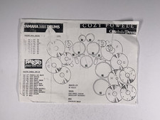 Cozy Powell Black Sabbath Symbol And Drum Layout Original Yamaha Circa 1990s