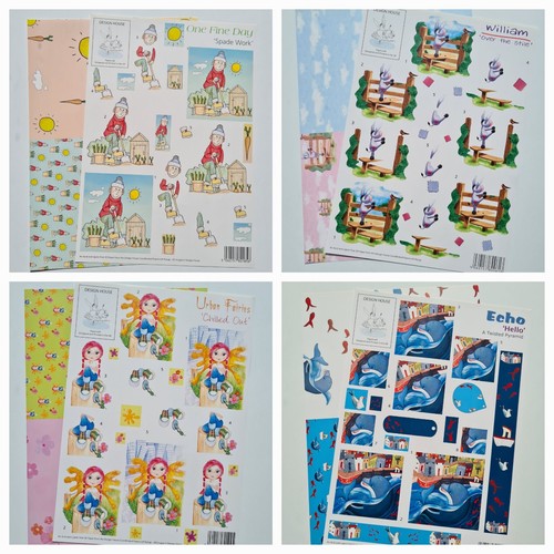 Decoupage sheet kit - sheet, &