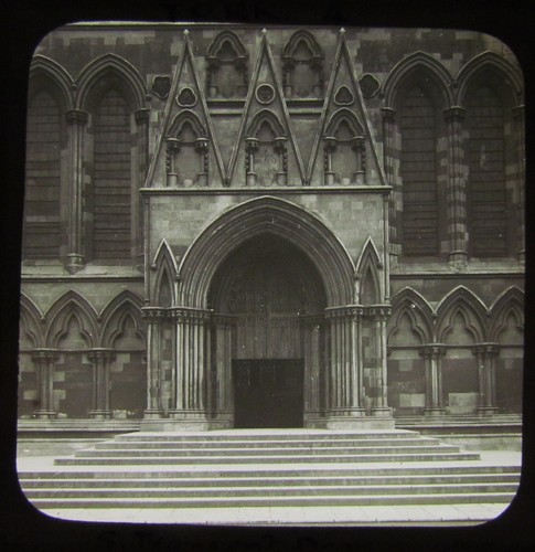 Glass magic lantern - glass, slide