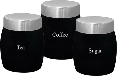 3pc canister set tea coffee - 3pc,