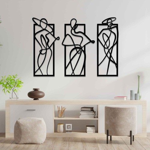 Ladies panel set wall - 3,