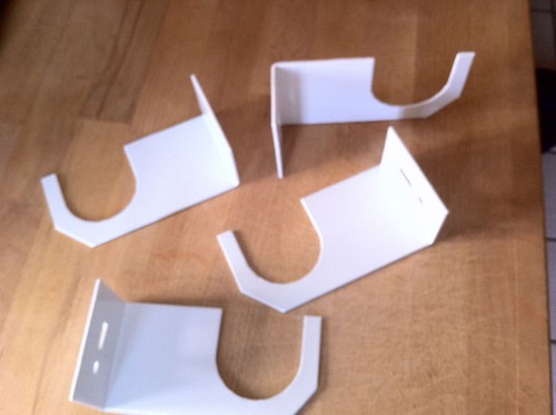 Column radiator brackets - radiator,
