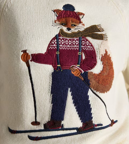 Joules cream skiing jonty fox - joules,
