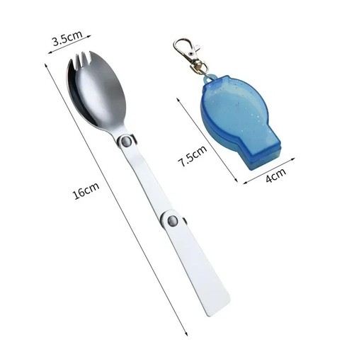 Folding spork spoon set - spork,