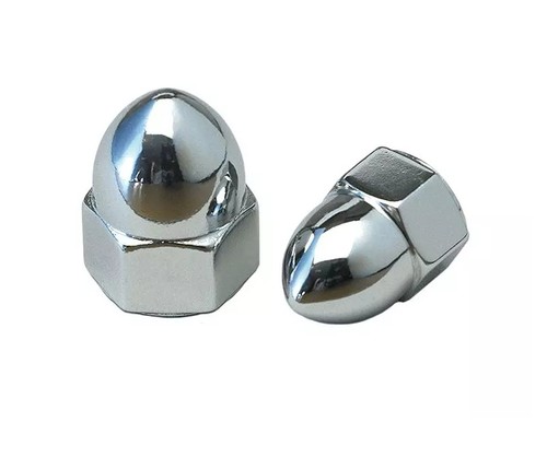 Chrome acorn nuts - chrome,