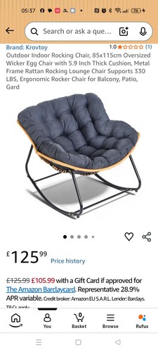 Outdoor indoor rocking chair - outdoor,
