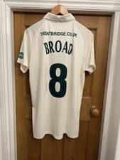 Stuart Broad Notts Match Worn County Championship Cricket Shirt Nottinghamshire