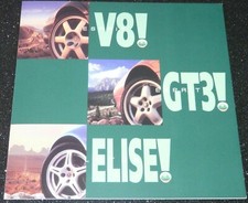 LOTUS RANGE (ESPRIT GT3 V8 ELISE c1998) BROCHURE. ENGLISH TEXT. EXC COND