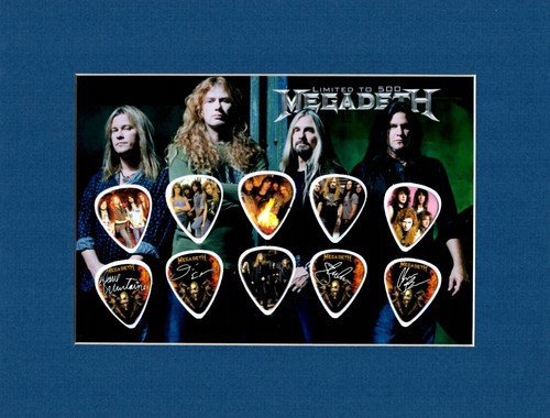 Megadeth matted picture guitar - megadeth,