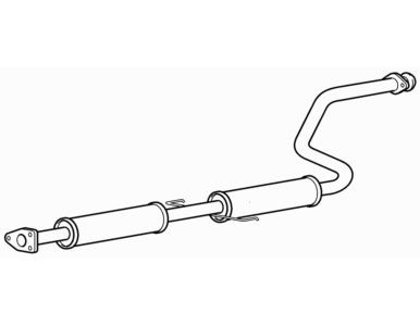 Centre exhaust middle silencer - exhaust,