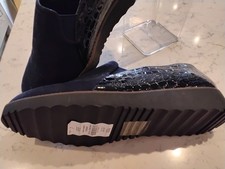 Evans Navy Slip On Shoes Size