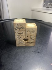 Friend Candles Set not biological  Sisters Heart Design In Original Box Lot 683