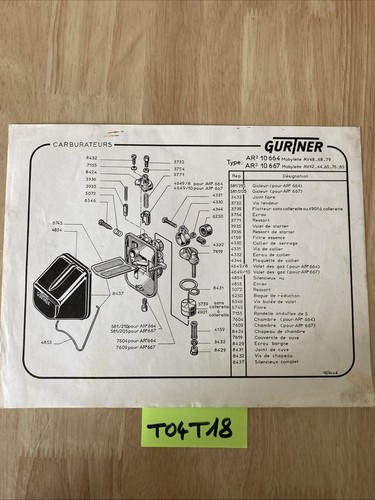 Gurtner carburetor mobylette - gurtner,