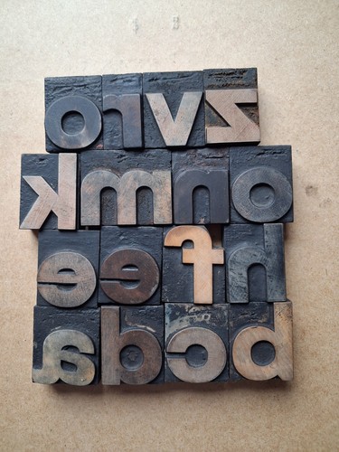 Vintage wooden letterpress - vintage,