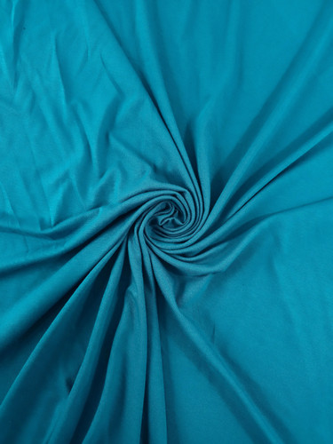 Teal blue organic bamboo - blue,