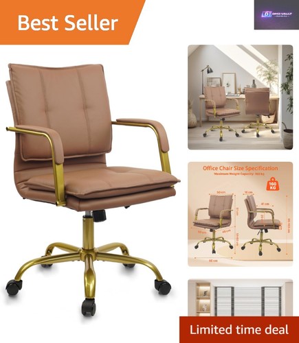 Comfy swivel desk chair with - desk,