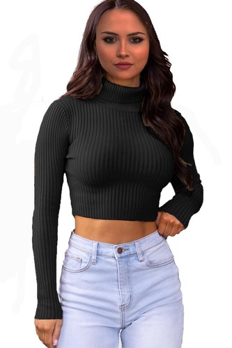 Womens polo turtle neck cable - womens,