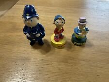 Vintage Noddy, Mr Wobbly, PC Plod Figures - Old Vintage Figures From Noddy Town