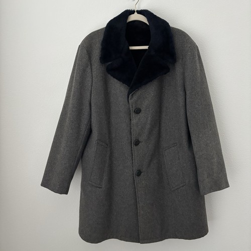 Vintage coat men gray - vintage,