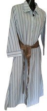 BNWT  B. Young Ladies Maxi Shirt Dress Blue Size 8