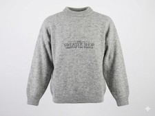 Vtg The Sweater Shop Grey Wool