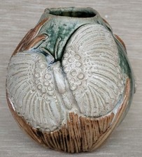 Beautiful Rare Studio Pottery Bernard Rooke Sculptural Butterfly Vase