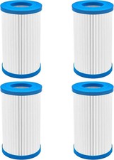 4x Replacement Pool Filter Cartridges for Intex Type A/C and Bestway 3