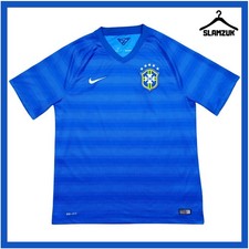 Brazil Football Shirt Nike Large Away Kit Brasil Camisa Jersey 2014 2015 CC68