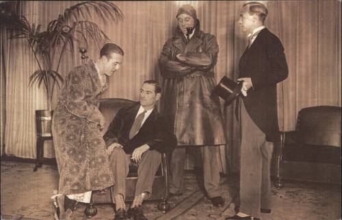 Vintage men fashion postcard - vintage, men's