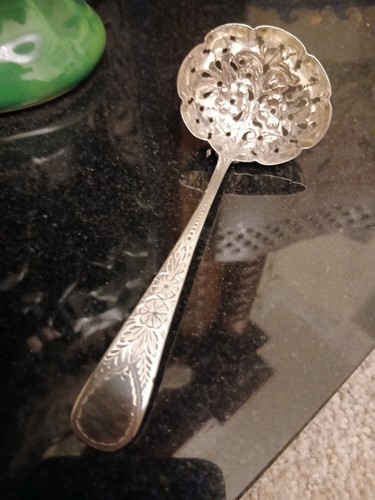 Georgian solid silver sugar - solid,