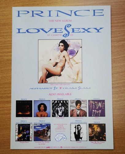 Prince lovesexy 1988 flyer - 1988,