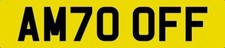 CHERISHED NUMBER PLATE OFF