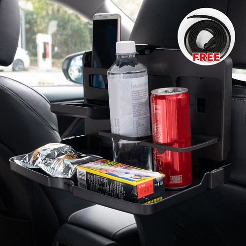 Car seat back folding - folding, table