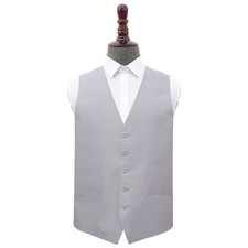 Mens Waistcoat Plain Shantung Casual Formal Wedding Tuxedo Vest by DQT