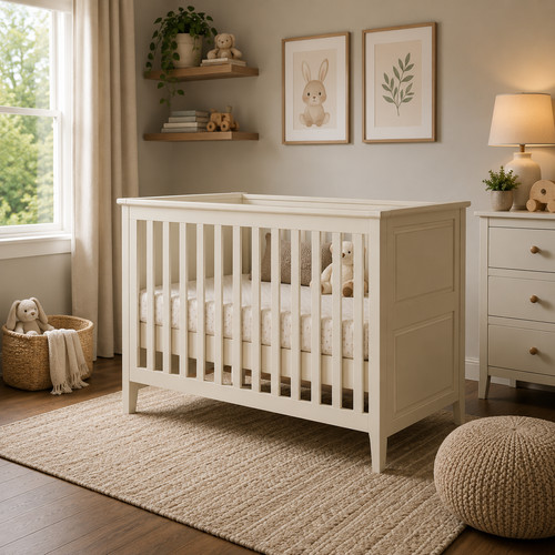 Stone white cotbed - stone,