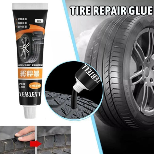 Black tire repair glue - black,