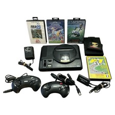 Sega Megadrive Bundle 2 Controllers Fifa  Ables Ready To Play Vtg Game