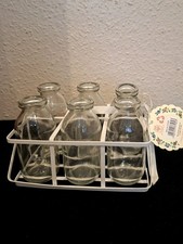 Mini Glass Milk Bottle Set