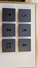  Matt Black light switches X 6