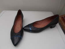 hispanitas womens navy blue leather shoes size 5