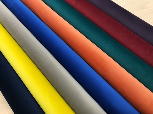 Plain velvet fabric upholstery - velvet,
