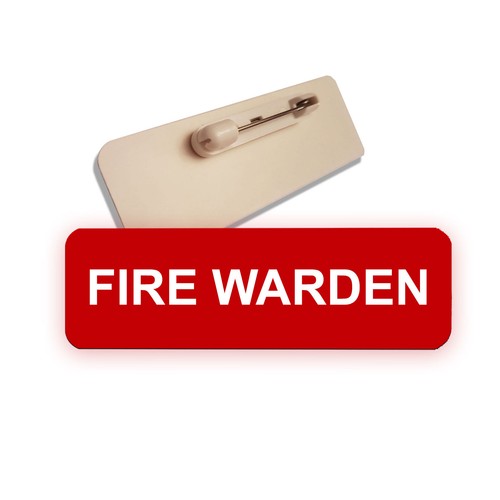 Fire warden red pin - fire, work