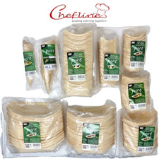 Bamboo Boats Wooden Serving Bowls Cone Cups Disposable  canapés Food Party BBQ