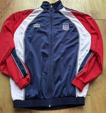 Vintage England Umbro 2000-02 Training Jacket Navy - Size Medium