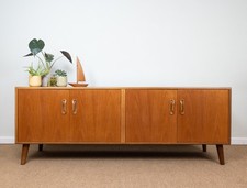 Refinished Vintage Mid Century Teak G-Plan Sideboard Record Cabinet TV Stand