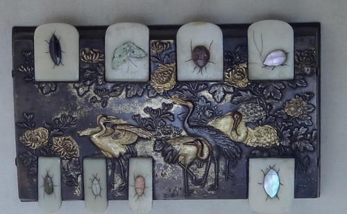 Antique japanese shibayama - japanese,