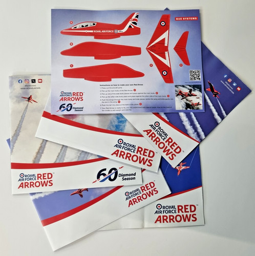 Red arrows display - red, poster