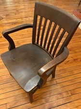 vintage childs wooden high